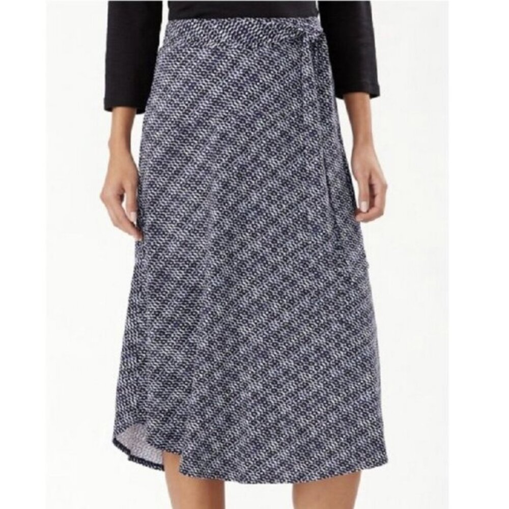 Tommy Bahama  Midi A-Line Skirt with Tie Front